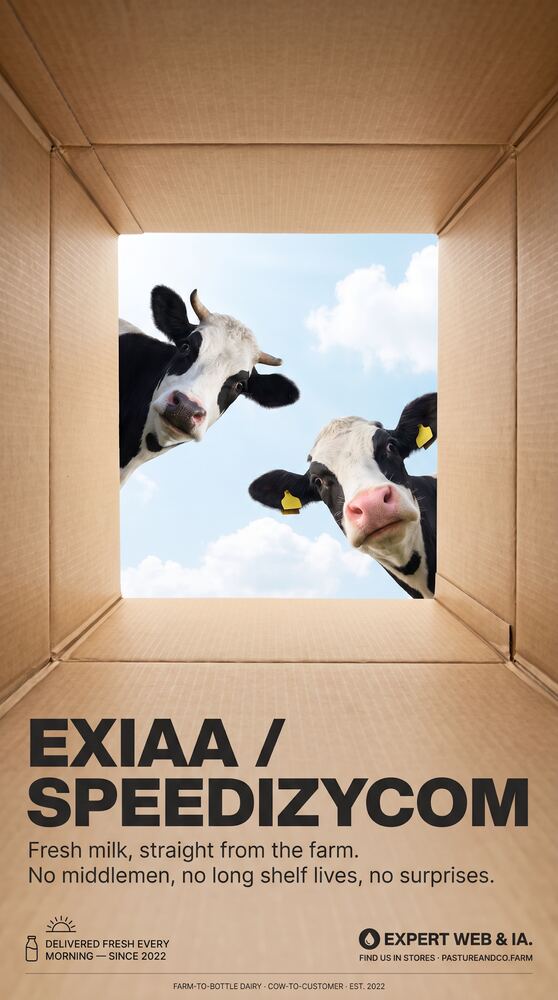 Pack premium — Affiche avec des vaches