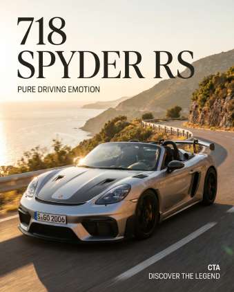 Pack premium — Affiche Porsche 718 Spyder RS