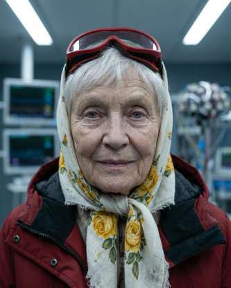 Portrait authentique d'une femme âgée — La base